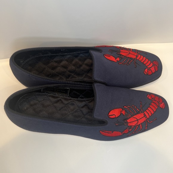 Peal & Co Brooks Brothers Lobster Embroidered Loafers Made England Mens 8.5 main image 6